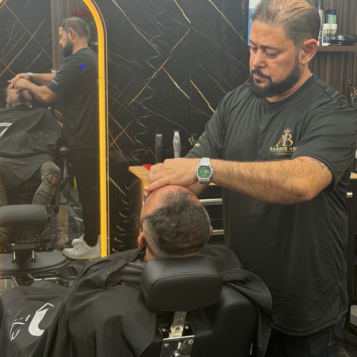 Clean fade haircut